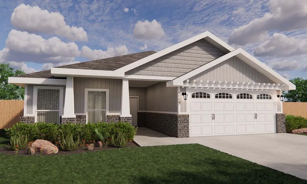 Rendering of Betenbough Homes Amanda floor plan.