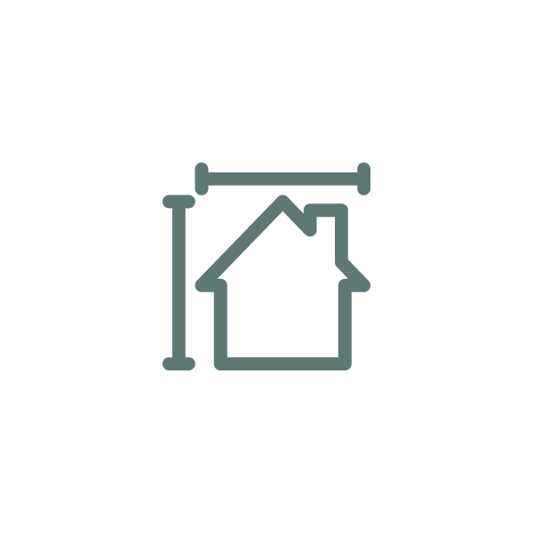 Widget Icon of a home being measured